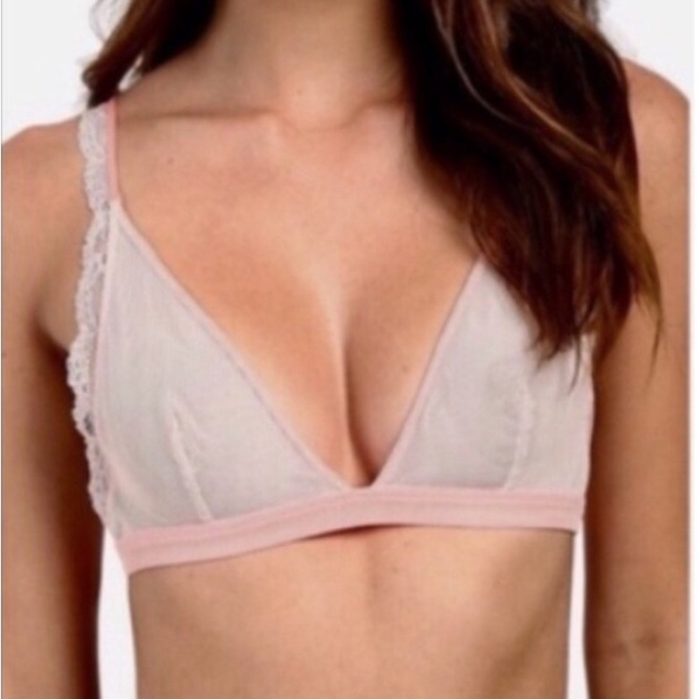 Free People sheer lace and mesh bralette